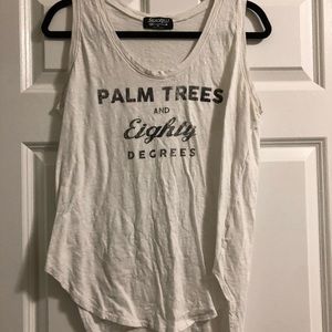 Signorelli Palm Trees Tank - White